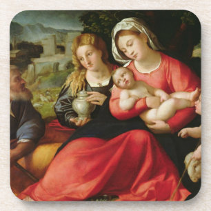 The Holy Family, c.1508-12 (oil on canvas) Coaster