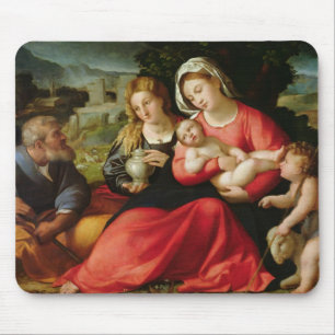 The Holy Family, c.1508-12 (oil on canvas) Mouse Pad