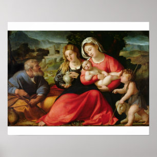 The Holy Family, c.1508-12 (oil on canvas) Poster