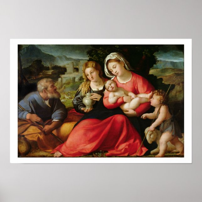The Holy Family, c.1508-12 (oil on canvas) Poster (Front)