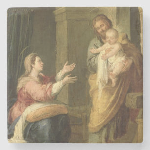 The Holy Family, c.1660-70 Stone Coaster