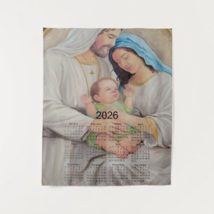 The Holy Family: Divine Love 2026 Calendar Tapestry