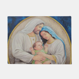 The Holy Family: Divine Love Portrait Doormat
