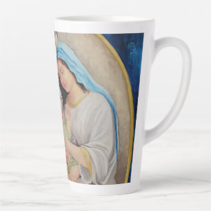 The Holy Family: Divine Love Portrait Latte Mug