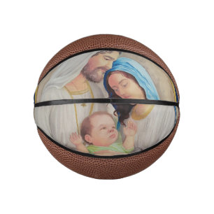 The Holy Family: Divine Love Portrait Mini Basketball