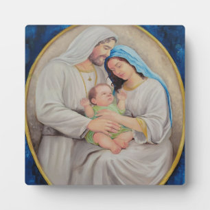 The Holy Family: Divine Love Portrait Plaque