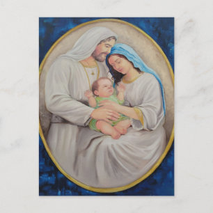 The Holy Family: Divine Love Portrait Postcard