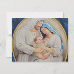 The Holy Family: Divine Love Portrait RSVP Card