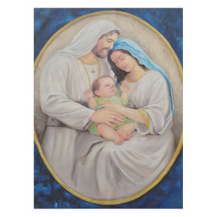 The Holy Family: Divine Love Portrait Tablecloth