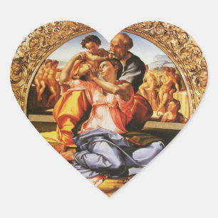 The Holy Family Heart Sticker