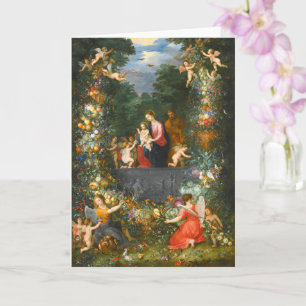 The Holy Family, Jan Brueghel Card