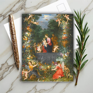 The Holy Family, Jan Brueghel Postcard