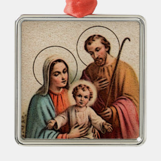 The Holy Family - Jesus, Mary, and Joseph Metal Ornament
