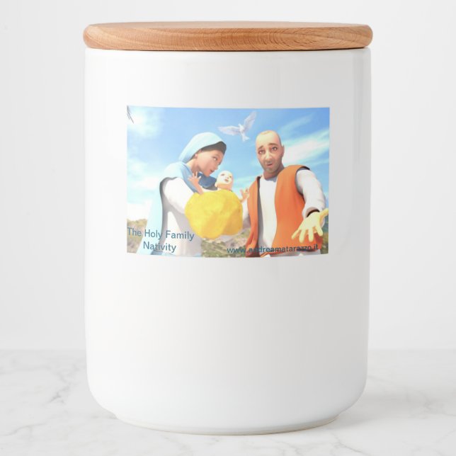 The Holy Family - Nativity    Food Label (Front)