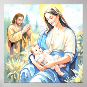 The Holy Family - Nativity Poster