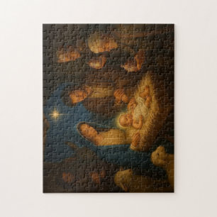 The Holy family nativity w/3 wise men Jigsaw Puzzle