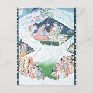 The Holy Family of Shiva and Parvati Postcard