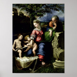 The Holy Family of the Oak Tree, c.1518 Poster
