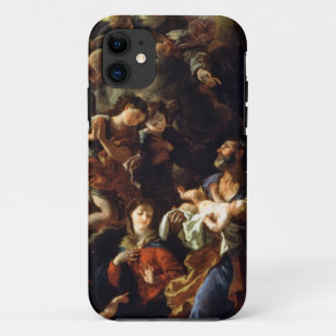 The Holy Family (oil on canvas) iPhone 11 Case