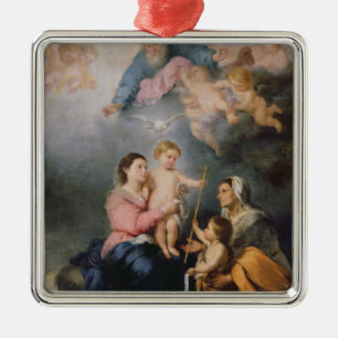 The Holy Family or The Virgin of Seville Metal Ornament