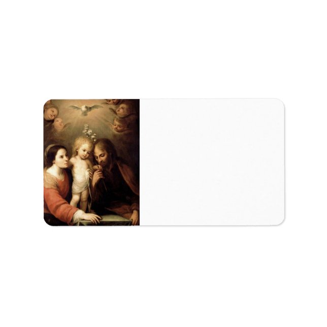 The Holy Family Sacrada Familia Label (Front)