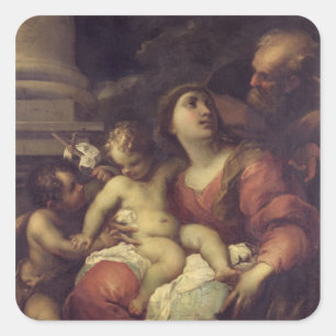 The Holy Family Square Sticker