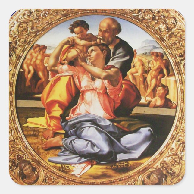 The Holy Family Square Sticker (Front)