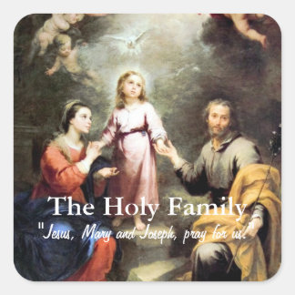 The Holy Family Square Sticker