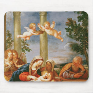 The Holy Family St. Elizabeth and St. John Mouse Pad