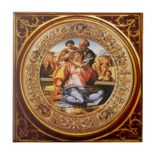 The Holy Family .The Doni Tondo Ceramic Tile