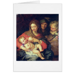 The Holy Family with Elizabeth (oil on panel)