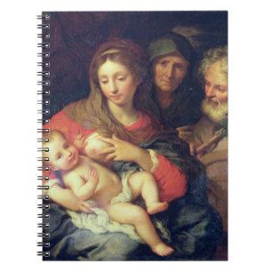 The Holy Family with Elizabeth (oil on panel) Notebook
