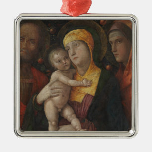 The Holy Family with Saint Mary Magdalene Metal Tree Decoration