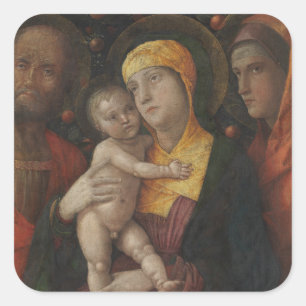 The Holy Family with Saint Mary Magdalene Square Sticker