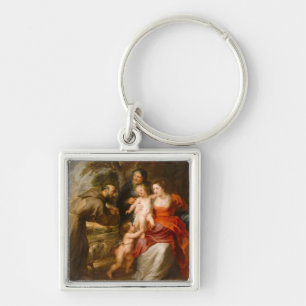 The Holy Family with Saints Key Ring