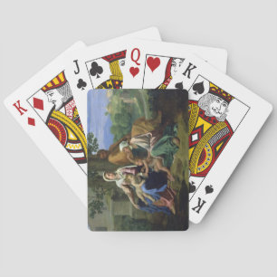 The Holy Family with SS. John, Elizabeth and the I Playing Cards