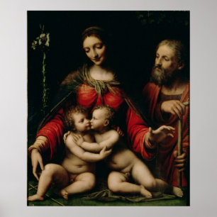 The Holy Family with the Infant St. John Poster