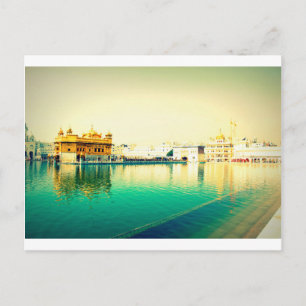 THE HOLY GOLDEN TEMPLE AMRISTAR PUNJAB POSTCARD