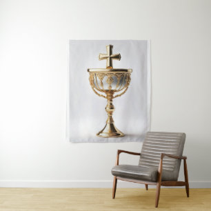 The Holy Grail Catholic Tapestry
