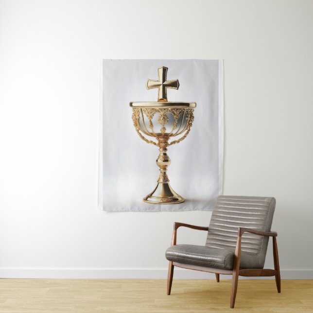 The Holy Grail Catholic Tapestry (In Situ)