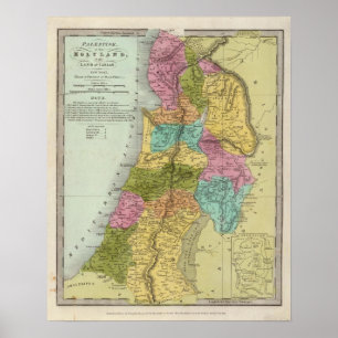 the Holy Land of Palestine Poster