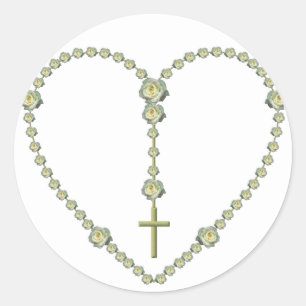 The Holy Rosary Classic Round Sticker