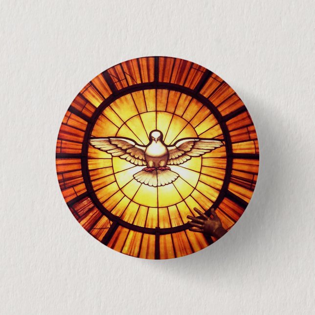 The Holy Spirit (Bernini) 3 Cm Round Badge (Front)