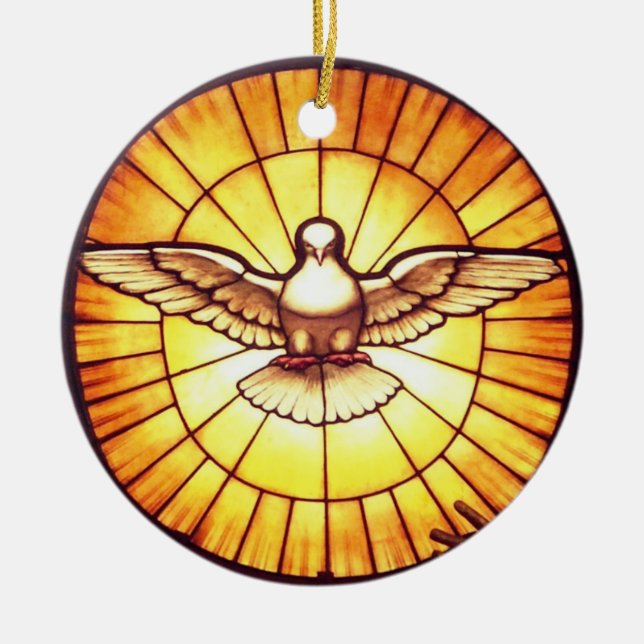 The Holy Spirit (Bernini) Ceramic Ornament (Front)