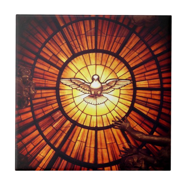 The Holy Spirit (Bernini) Ceramic Tile (Front)