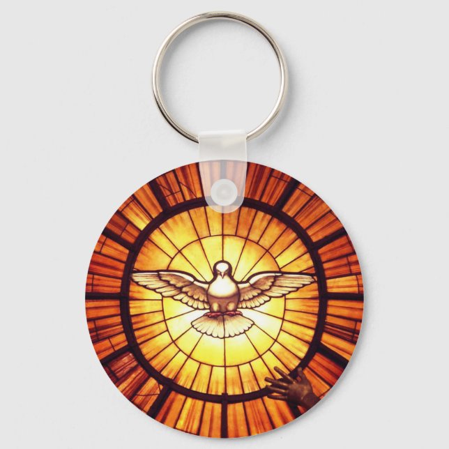 The Holy Spirit (Bernini) Key Ring (Front)