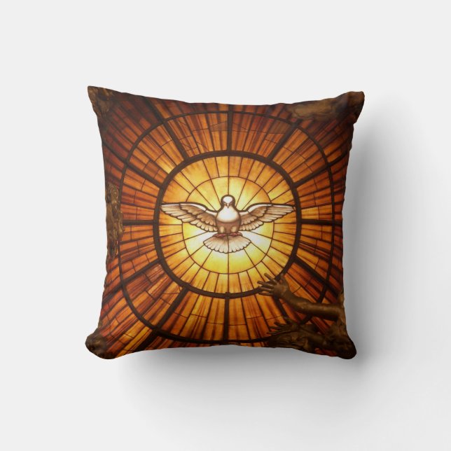 The Holy Spirit (Bernini) Throw Pillow (Front)