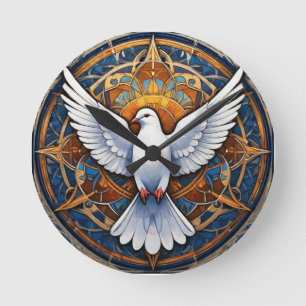 The Holy Spirit (dove) 1 Round Clock