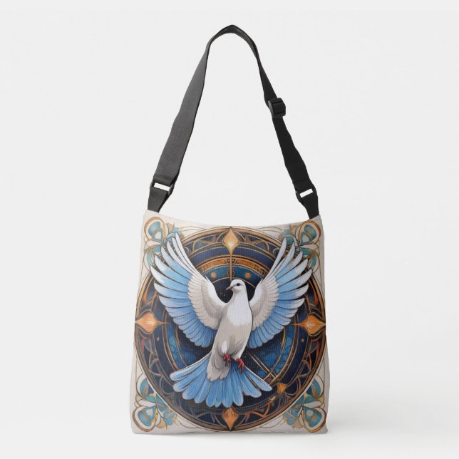 The Holy Spirit (dove) 2 Crossbody Bag (Front)