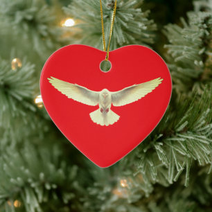 The Holy Spirit Dove Ceramic Ornament